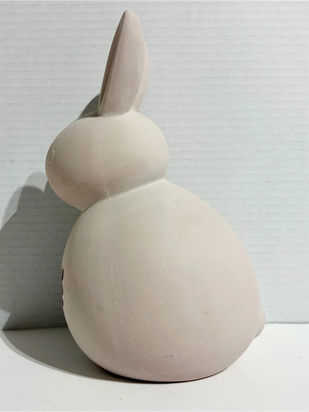 Spritz 2025 Easter Bunny Rabbit Round Decor Terra Cotta White Rustic Target NEW